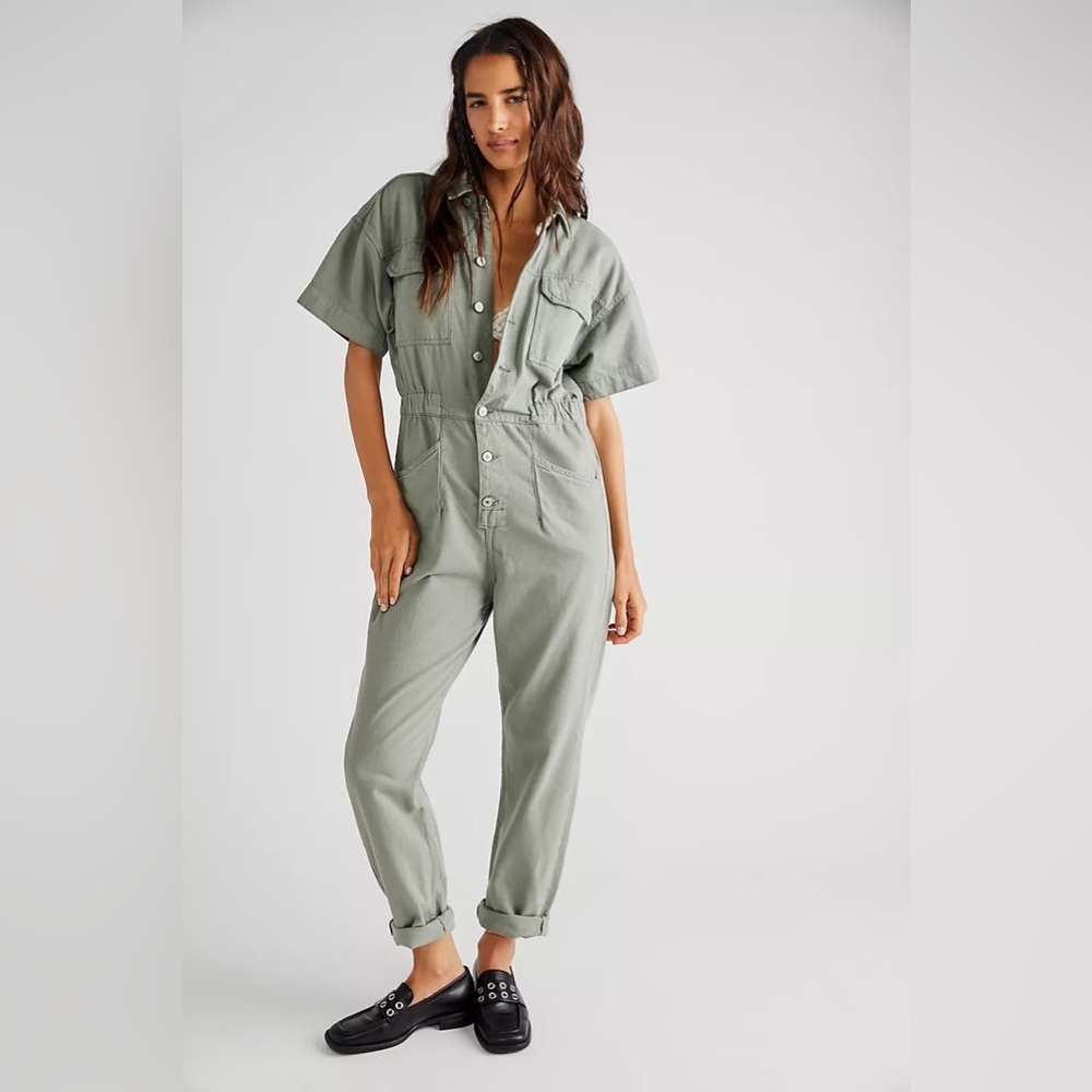 COPY - Free People Marci Coverall Denim Jumpsuit